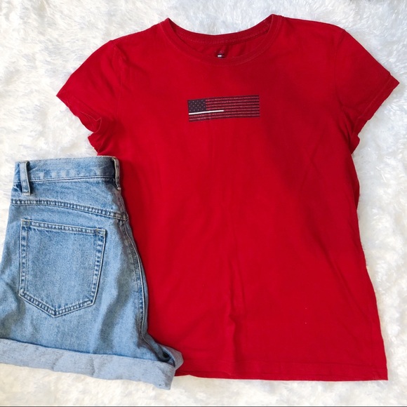Tommy Hilfiger Tops - Vintage Tommy Hilfiger Flag Graphic Short Sleeve